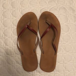Soft padded flip flops